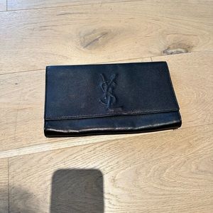 Yves Saint Laurent clutch leather bag